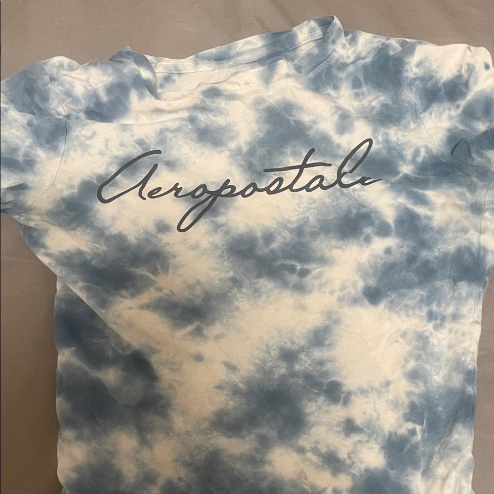 Aeropostale Tie-Dye Blue Tee